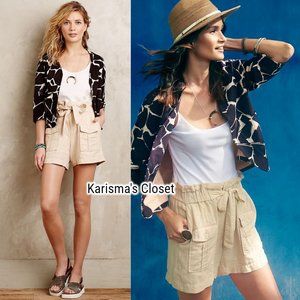 Anthropologie Paperbag Cargo Shorts